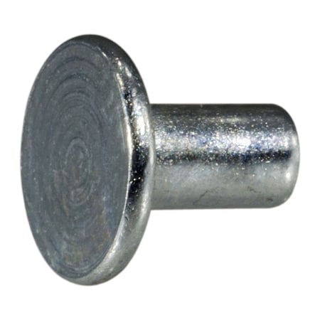 Midwest Fastener Tinner Rivet, Flat Head, 5/16" Dia., Steel Body, 150 PK 62205